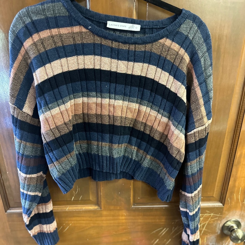 Altar’d State crop stripped sweater
